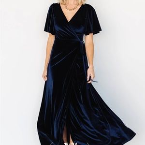 Baltic Born Velvet Wrap Dress